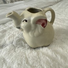 Vintage Shawnee Pottery Hand Painted Ceramic Elephant Creamer Pitcher picture