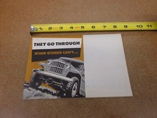 1954 1955 ?? Willys Wagon Truck pickup 4wd Jeep sales brochure 8 pg ORIGINAL picture