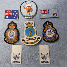Rare set of  P3C Orion aircrew NCO cadet AEA  patches including RAN sub patch picture
