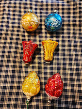 Vintage Blown Glass Christmas Ornaments picture
