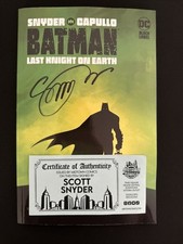 Batman: Last Knight on Earth TP Signed by Scott Snyder picture