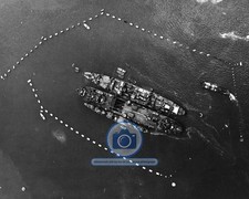 USS VESTAL REPAIR SHIP WITH USS BALLARD PEARL HARBOR 1942 8X10 PHOTO picture