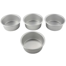 4 Inch Small Cake Pan Set of 4, Baking Round Cake Pans Tins Bakeware for 8797 picture