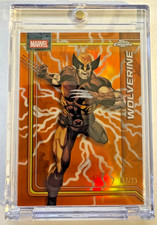 Wolverine 2026 Topps Chrome Marvel #199 Orange Storm's Lightning Refractor /25 picture