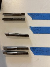 Lot of 5 Oversize 3/8-16 UNC Machine Taps +.005 +.007 +.010 Greenfield Regal HSS picture