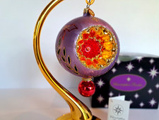2002 Christopher Radko Ice Ball Beauty Purple & Red 5