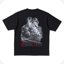 Resident Evil 4 x Uniqlo UT Black T-Shirt XL Size Biohazard 4 Vintage Tee NEW picture
