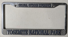 VTG Metal Original Outdoor Experience Yosemite National Park License Plate Frame picture