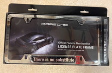 Genuine Porsche “There is no substitute” License Plate Frame Chrome 911 914 356 picture