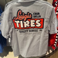 Disney Parks Cars Luigi's Tires Mechanic Shirt Adult Sizes NWT picture