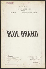 Photo:P H Van Riper Co Blue Brand Butter Trade-Mark 1877 Trademark Design picture