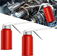 2PCS Metal Oil Can Pump 200ml Oiler Dispenser with Spout for Car Motorcycle picture