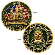 US Army Collectible Embossed 250th ANNIVERSARY 1775-2025 Commemorative Coin picture