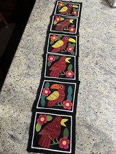 Vintage Authentic Panama Kuna/Guna Mola Folk Art Textile Applique picture