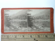 Green Leaf Pond Stereoview E. & H. T. Anthony & Co. White Mountains 1870s picture