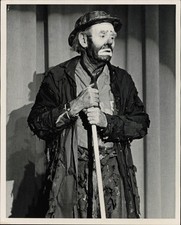 1975 Press Photo Nice Image of Emmett Kelly in Character as Willie the Clown picture