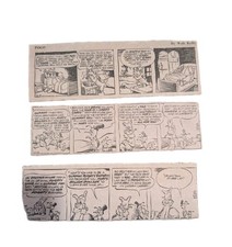 1972 Vintage Pogo Comic Strips Lot of 3 Walt Kelly Newspaper Clippings picture