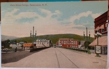 Postcard salamanca new york main street bridge 1917 picture