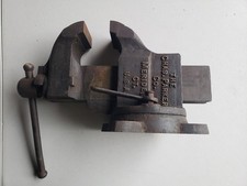 NICE RARE Antique Charles Parker Company Vice #823 Swivel Base Patent 1930 picture