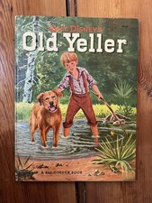 VINTAGE 1958 A Big Golden Book Walt Disneys “OLD YELLER” 13”x9.5” picture