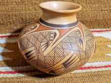 FINE NATIVE AMERICAN HOPI Migration Design Jar Pot Vernida Polacca Nampeyo picture