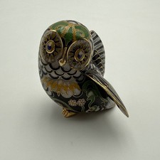 House of Faberge Muscany Owl Figurine Imperial Palace Cloisonne Collection EUC picture