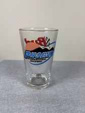 Budweiser Pint Glass Phoenix International Raceway NASCAR Beer Glass picture