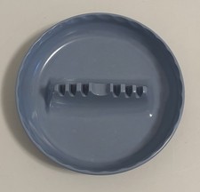 Ges-Line 341 Round Periwinkle Blue Ashtray - Vintage Melamine Barware - Dive Bar picture