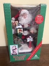 1993 Holiday Creations Santa Claus Lighted North Pole Vintage Christmas Decor picture