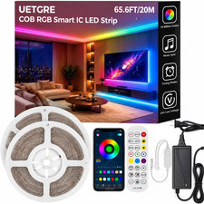 65.6FT RGB+IC COB LED Strip Lights, Color Changing Lights picture