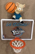 VTG 1998 Detroit Pistons NBA Basketball Hallmark Keepsake Ornament Goal Hoop CL8 picture