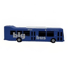 Rare Santa Monica Big Blue Bus #4001 NABI 40-LFW Model 1:50 Transit Toy picture