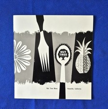 1960's California Vintage NUT TREE Restaurant Vacaville CA Menu MCM picture