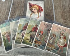 Lot Of 7 Antique Victorian Trade Cards Gowans & Stover's Soaps Advertisements picture