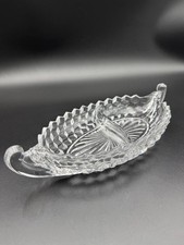 Vintage Crystal Fostoria Relish Dish picture