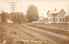 E91/ Damascus Ohio RPPC Postcard c1910 Garfield Ave Homes 3 picture