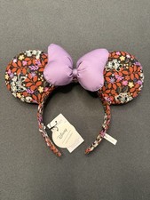 NWT Vera Bradley Disney Mickey & Minnie’s Sweet Floral Bow Ears Headband Cotton picture
