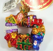 NWT Christopher Radko GIFTS ALL AROUND Gem Wreath Ornament No 1019664 RARE picture