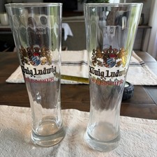 Konig Ludwig Weissbier tall pilsner-style beer glass , 0.5L capacity ( SET OF 2) picture