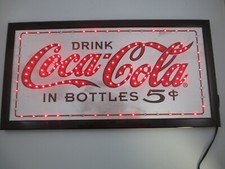 Coca-Cola LED Chasing Red Light Bar Sign Wall Decor Script Logo picture