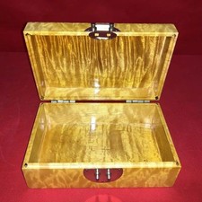 Golden Nanmu Jewelry Box 15×9×6cm Luxury Solid Wood Jewelry Storage Box hot picture
