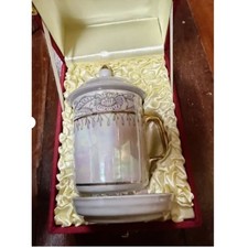 Vintage Collectible Thai Benjarong Porcelain Tea Cup Set Floral Hand Painted. picture
