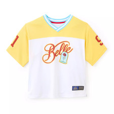 Disney Belle Football Jersey Women Beauty and the Beast Size L New picture