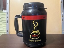 VTG WAWA 64 oz Freshly Brewed Large Black Coffee Mug Tumbler - Whirley USA picture