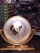  Antique Imexal wind up 15 jewel Swiss movement mantel world clock with alarm picture
