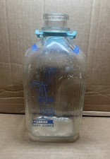 Vintage Carroll's Cash and Carry Dairy Stores Milk Bottle Blue ACL picture