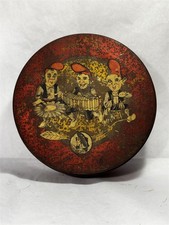 Antique c1905 Bjørlands Juleskrin Norway Nisse Christmas Litho Candy Tin Box picture