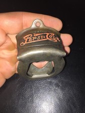 Pepsi Cola Bottle Opener Patina Metal Soda Coke Collector WALL MOUNT Home Decor picture