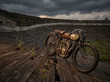pt335 1914 Indian Board Track Racer Motorcycle Photograph 8X10 picture