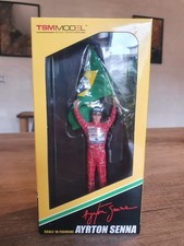 TSM Model Ayrton Senna Figure 1:18 1991 Brazilian GP Flag McLaren Formula 1 RARE picture